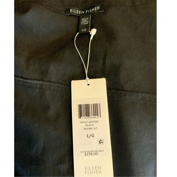 Eileen Fisher Tops Women's Size Large Long Sleeve Open Front Casual Jacket NEW - Picture 8 of 8